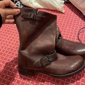 Frye brown slouchy boots